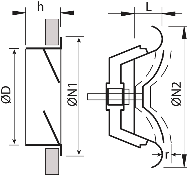 P-DVS-080-RAL9016 - Ventilatieventiel van staal met verstelbare kern en montagebus toevoer - Ø80 mm